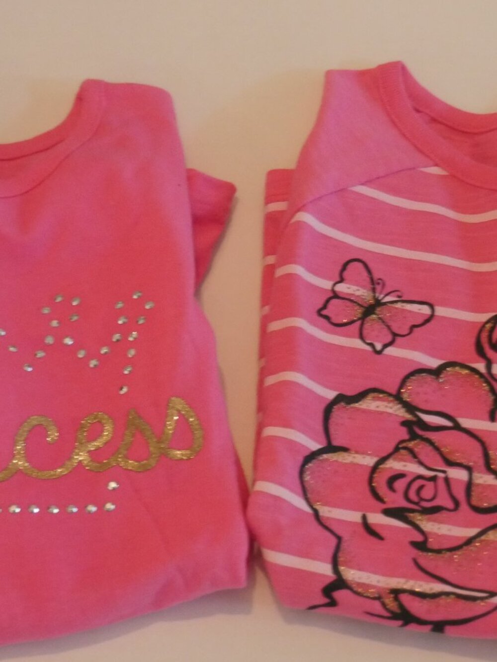 set of 2 pink tops